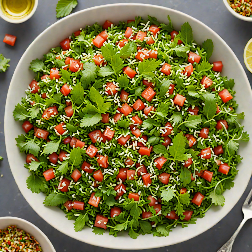 Aleppo Pepper and Mint Tabbouleh Salad