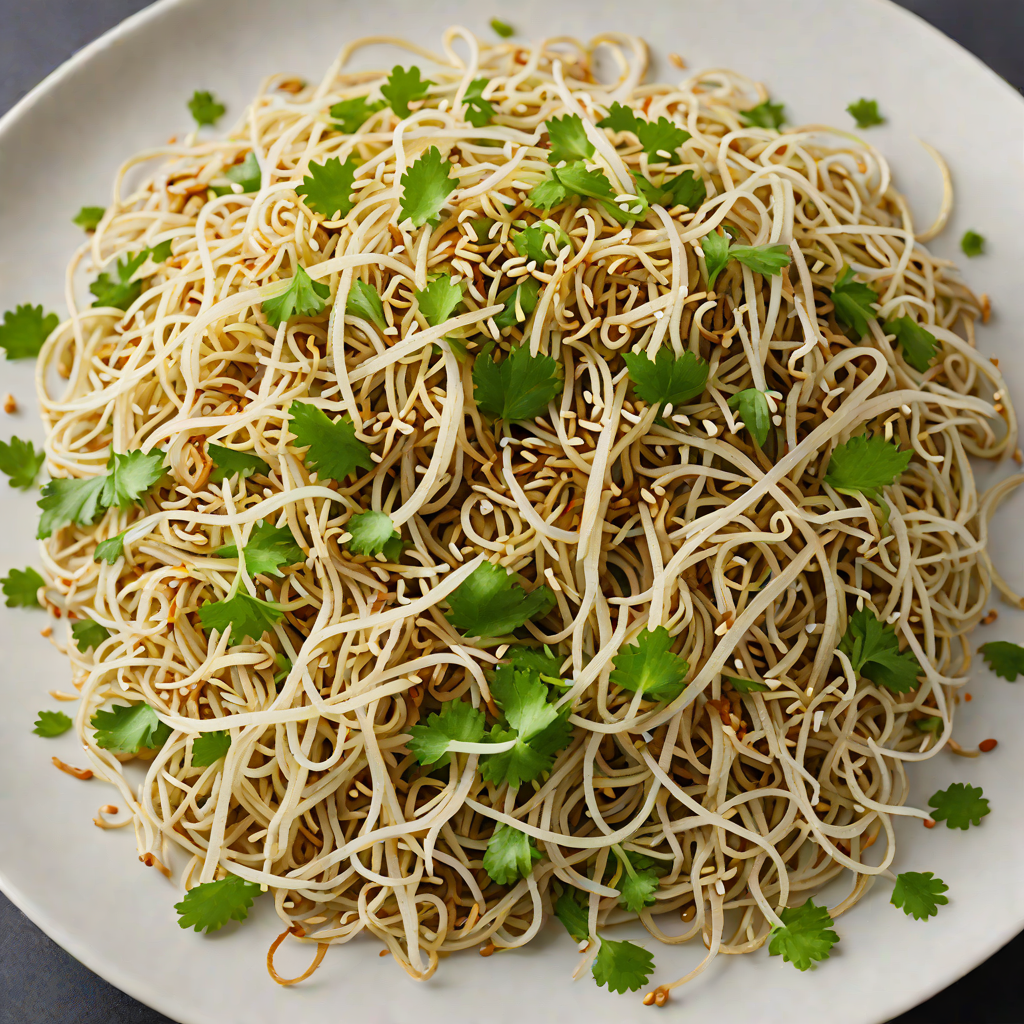 Sautéed Mung Bean Sprouts with Garlic and Toasted Sesame
