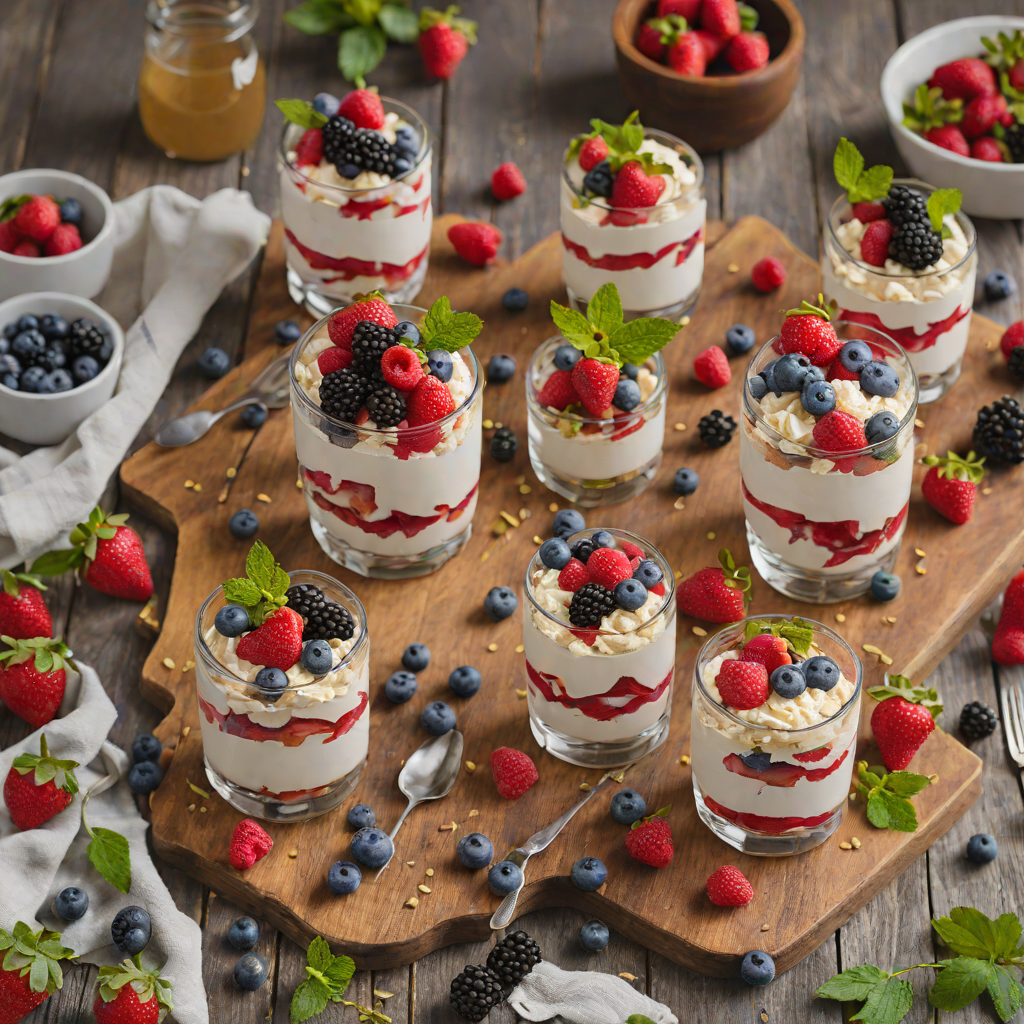 No-Bake Berry and Mascarpone Picnic Parfaits