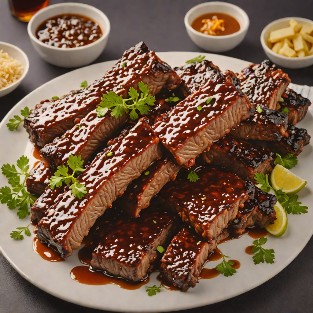 Oak-Smoked Texas Whiskey Glazed Ribs