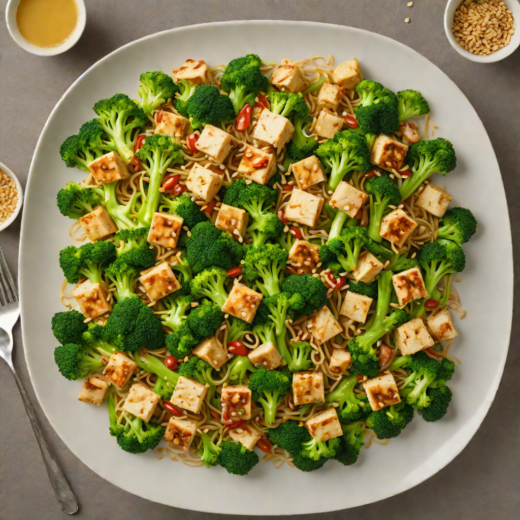 Garlic and Ginger Stir-Fry with Broccoli and Tofu