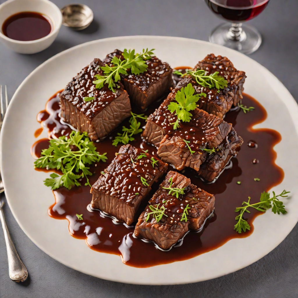 Cabernet-Braised Beef Short Ribs with Red Wine Reduction