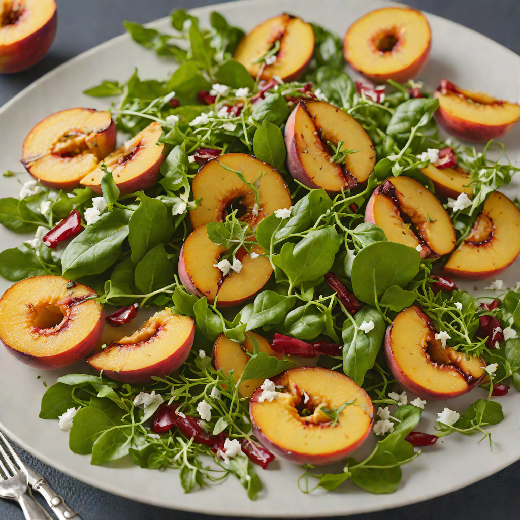 Loveland-Inspired Grilled Peach and Arugula Salad