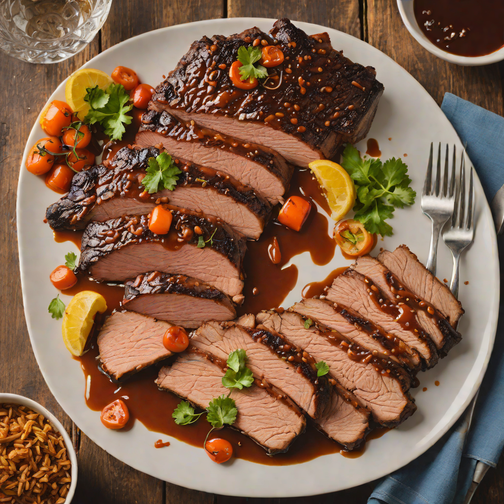 Bourbon-Glazed Texas Brisket with Smoked Paprika