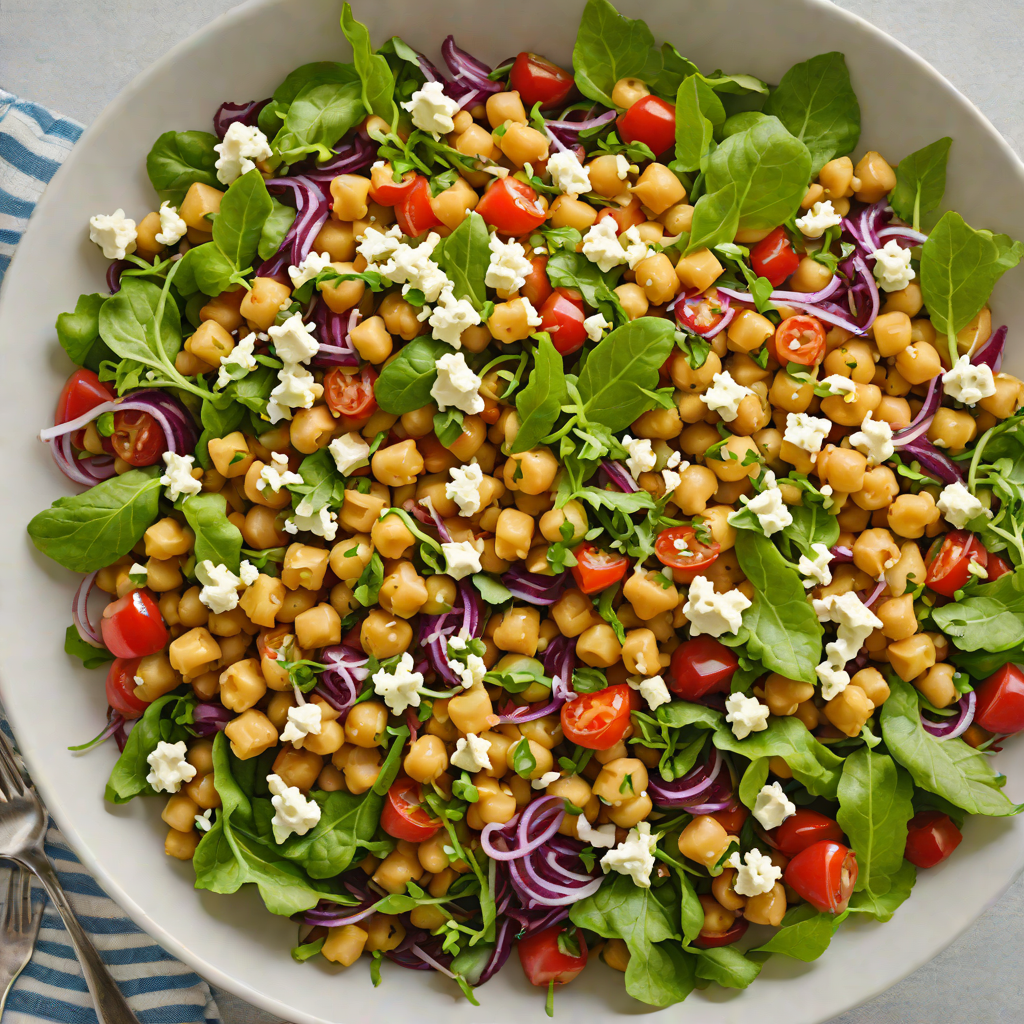 Free Spirit Mediterranean Chickpea and Feta Salad