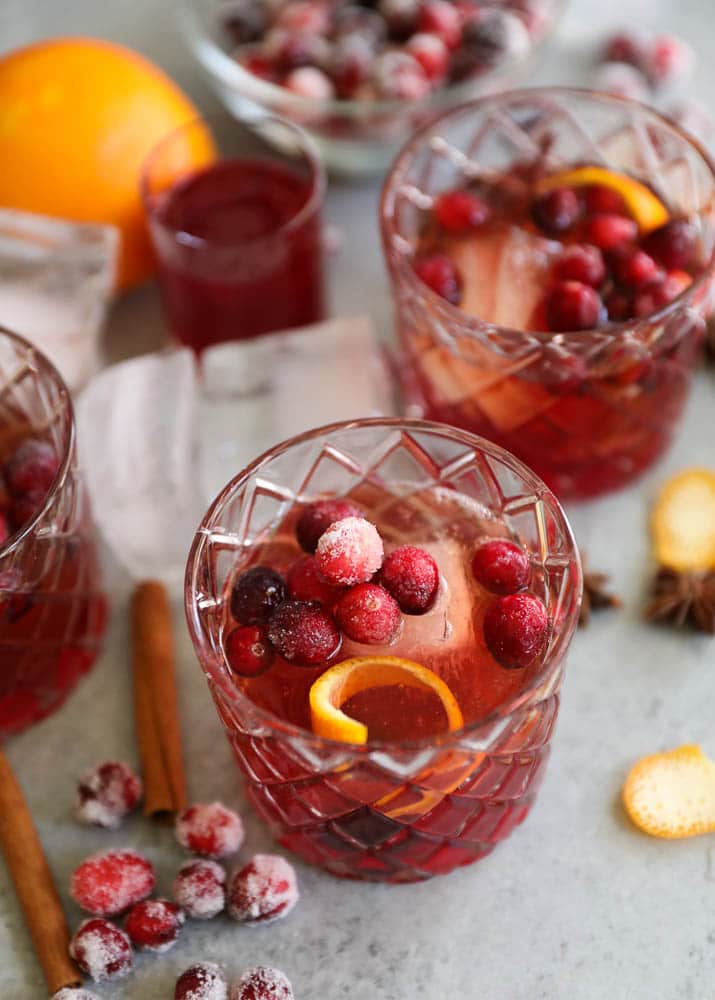 Stirred Berry-Spiced Whiskey Old Fashioned