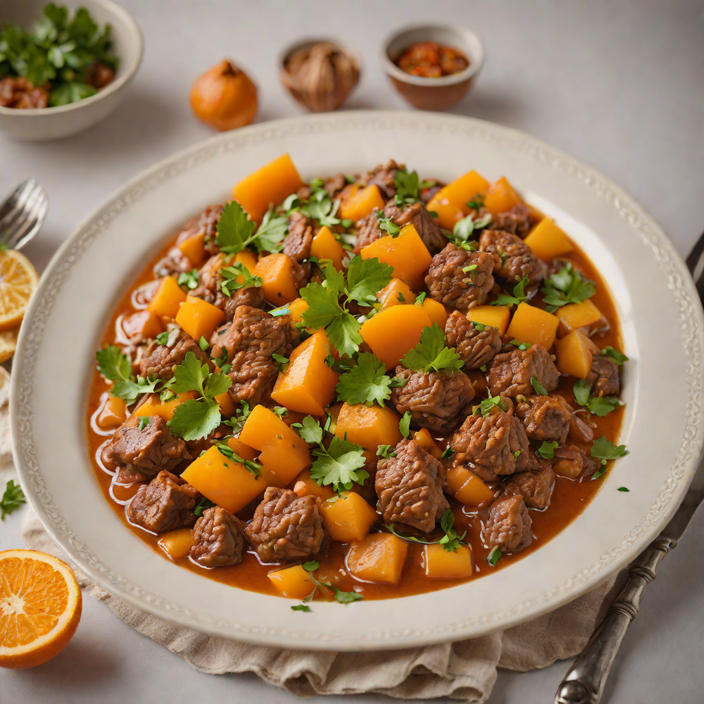 Orange-Scented Moroccan Lamb Tagine with Apricots