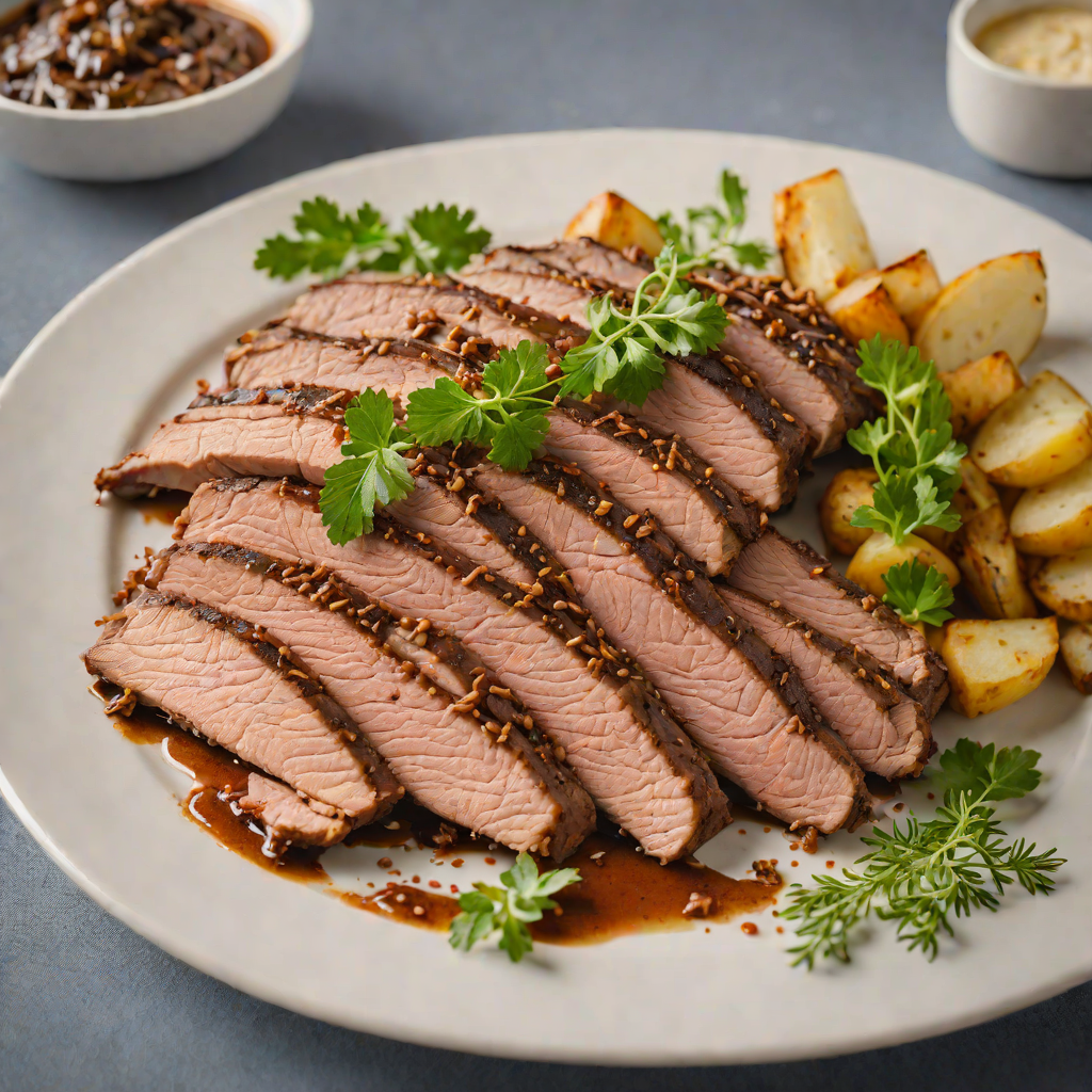 Slow-Roasted Beef Brisket with Classic Herb Rub