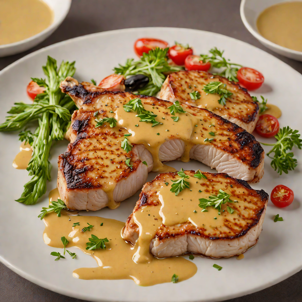Pan-Seared Pork Chops with Vintage Mustard Glaze