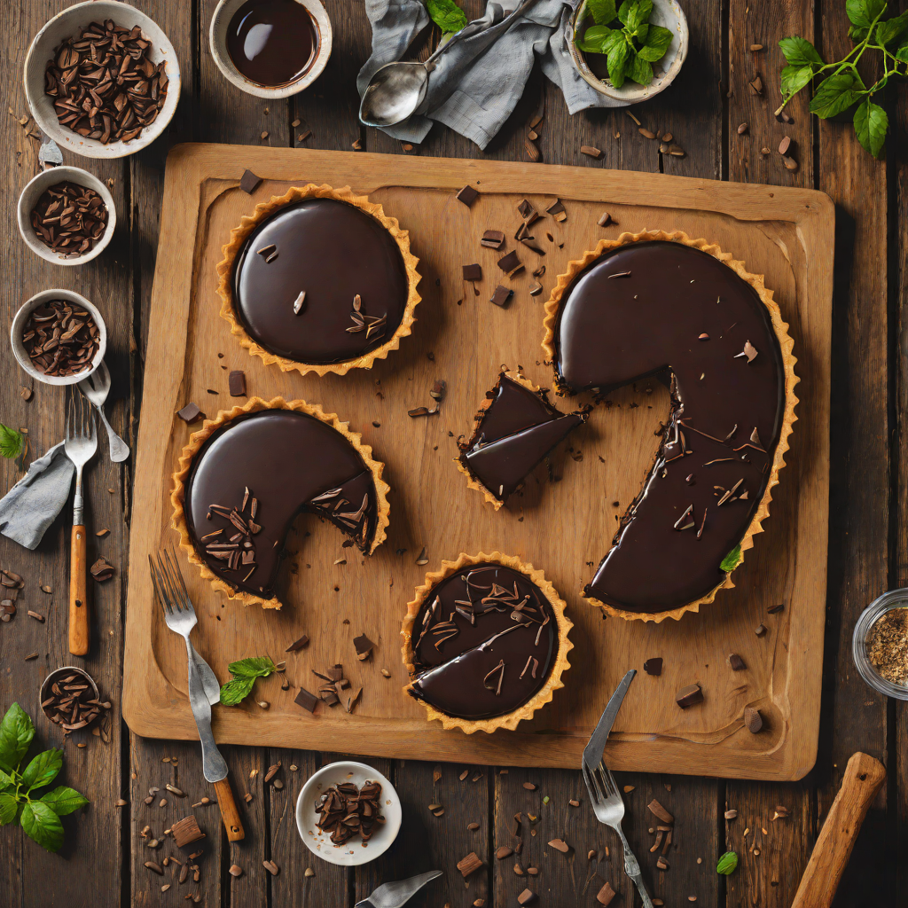 Whiskey-Infused Dark Chocolate Ganache Tart
