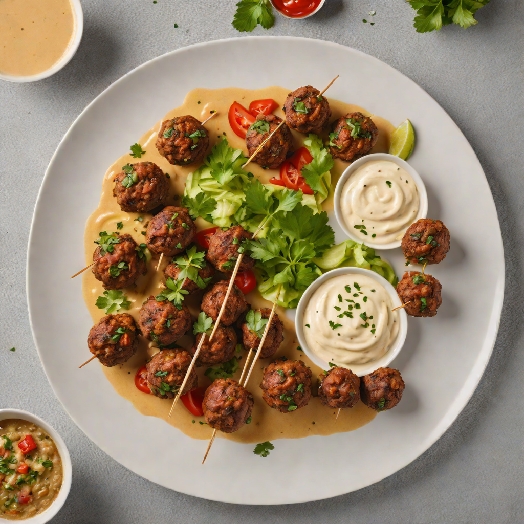 Dearborn-Inspired Lamb Kofta with Spiced Yogurt Dip