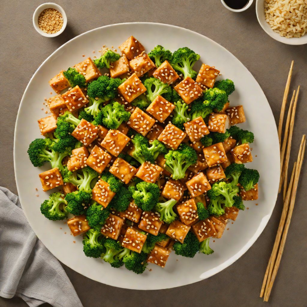 Quick Stir-Fried Sesame Tofu with Broccoli