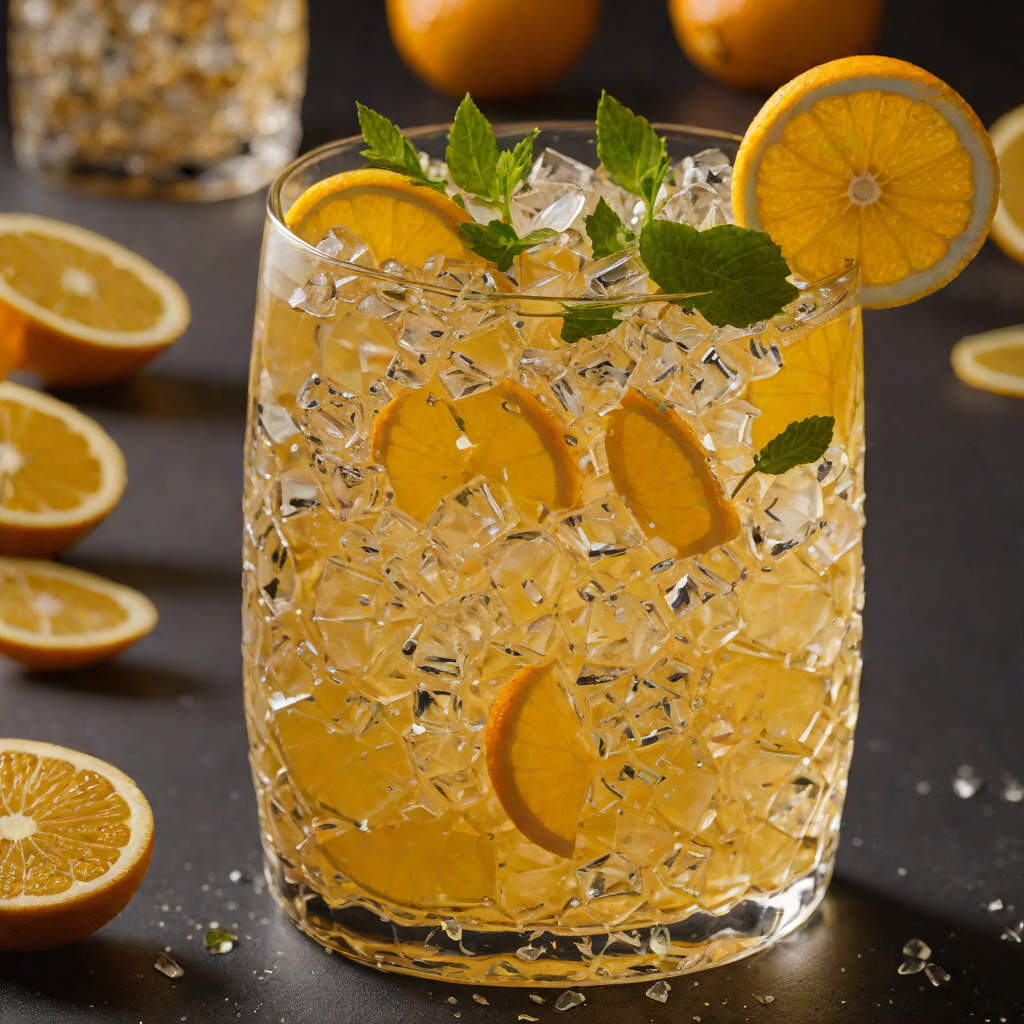Citrus-Infused Bourbon Highball with Sparkling Soda