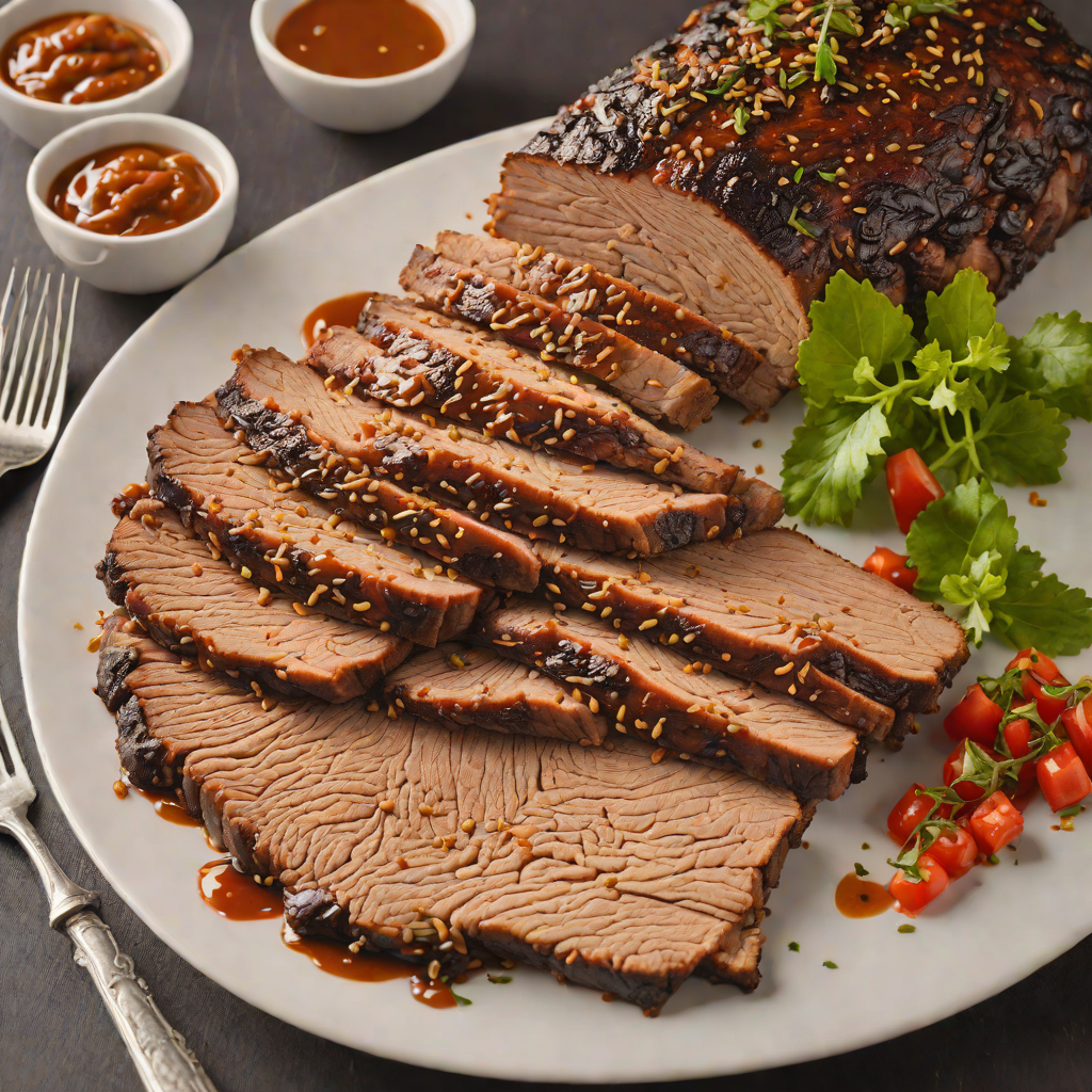 Bourbon-Glazed Smoked Brisket with Texas Spice Rub