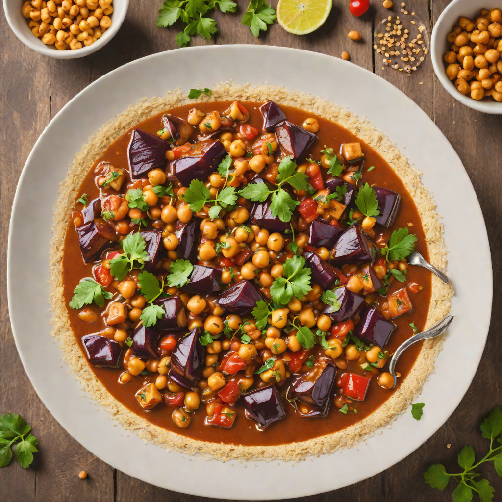 Mesopotamian Eggplant Stew with Tamarind and Chickpeas