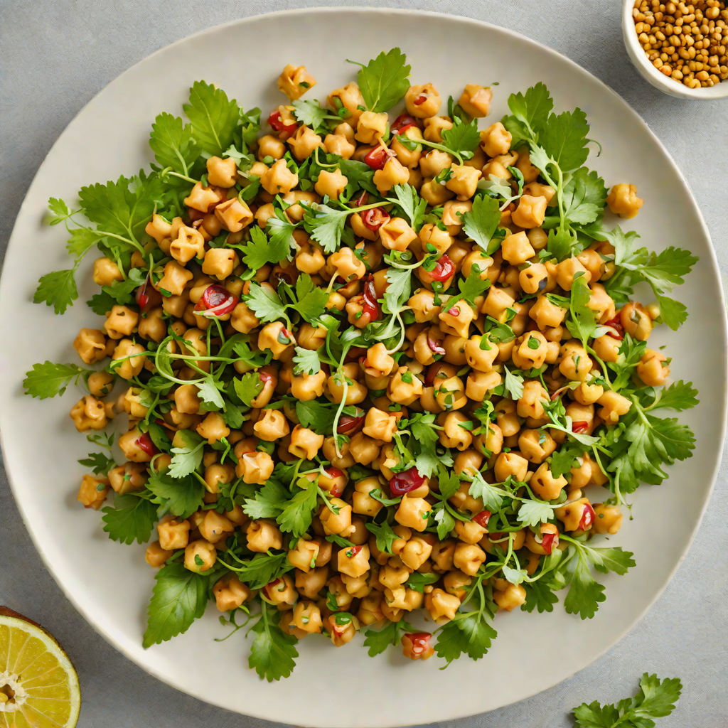 No-Cook Spiced Chickpea and Herb Salad