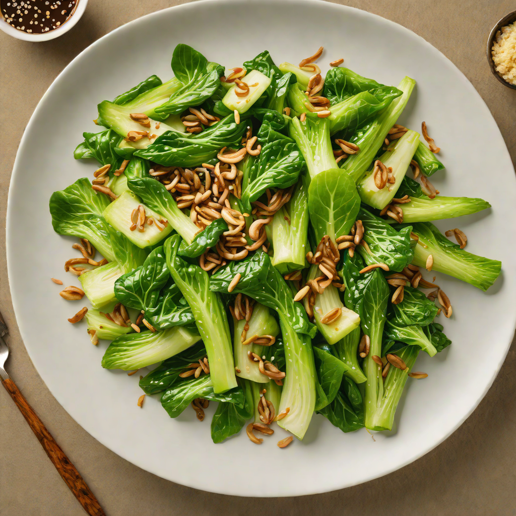 Stir-Fried Shanghai Bok Choy with Garlic and Ginger