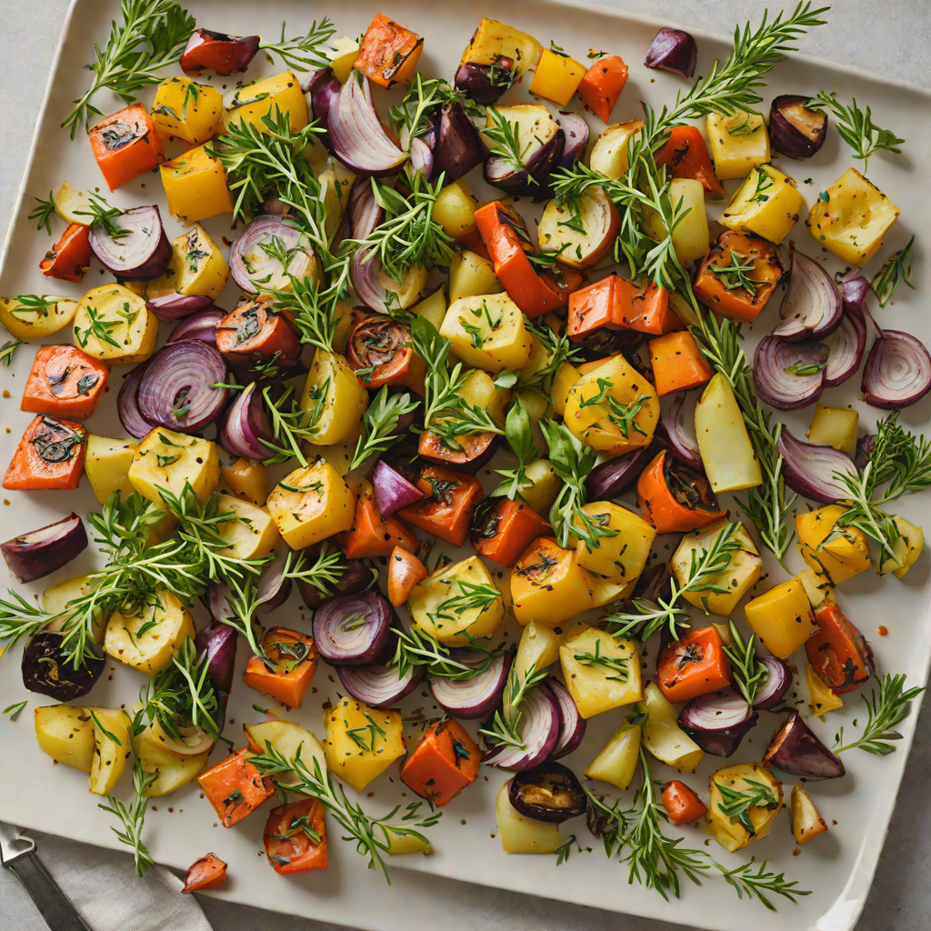 Sheet Pan Herb-Roasted Vegetables with Garlic and Thyme