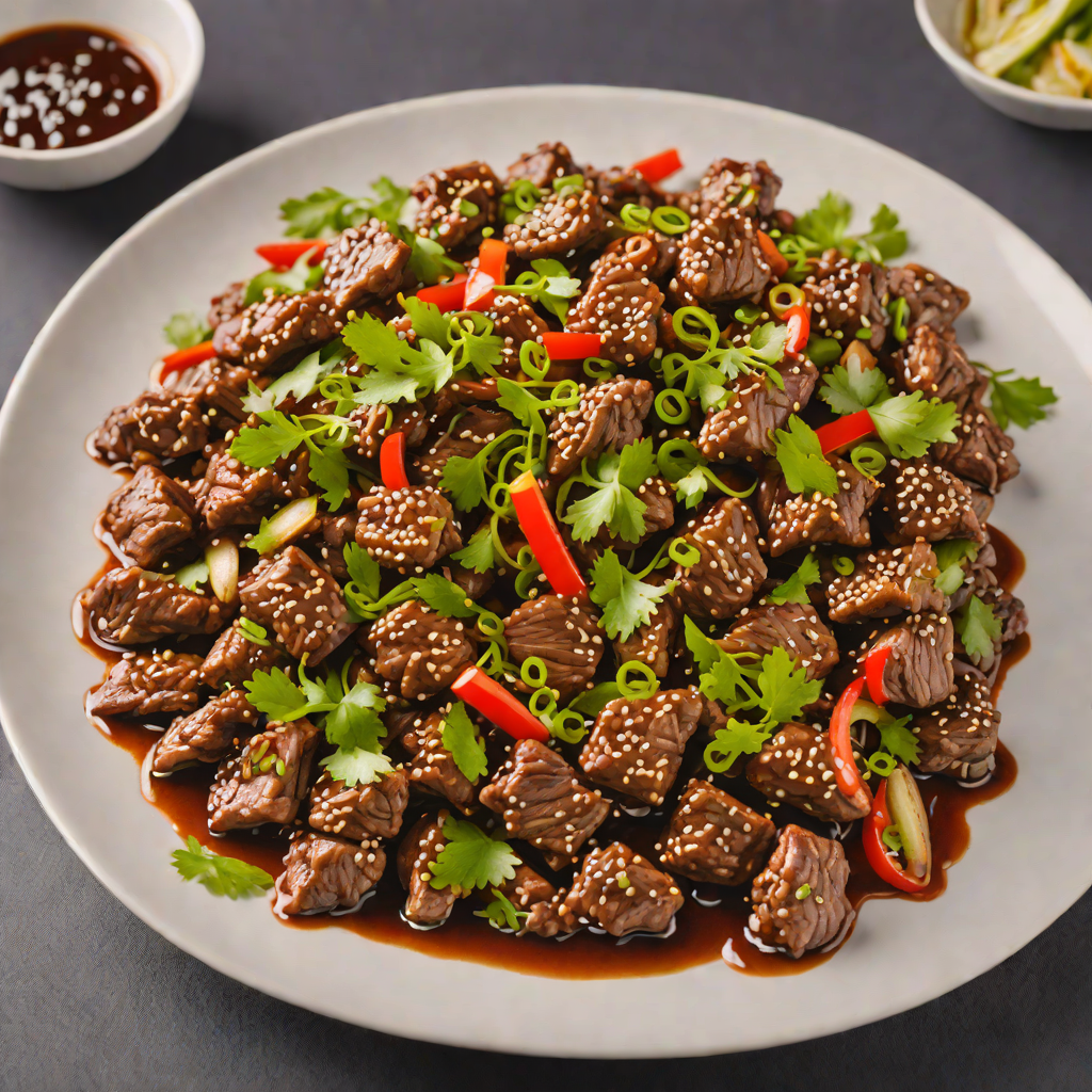 Stir-Fried Night City Beef with Spicy Garlic Sauce