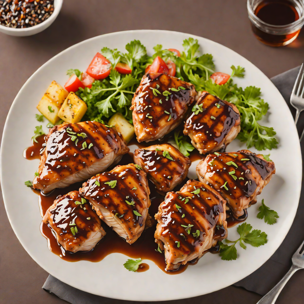 Grilled Bourbon-Marinated Chicken with Texas BBQ Glaze