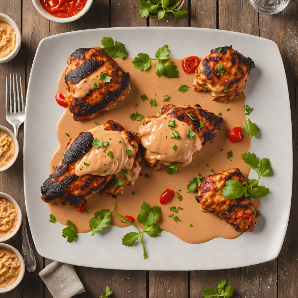 Jazz-Inspired Cajun Blackened Chicken with Smoky Red Pepper Cream
