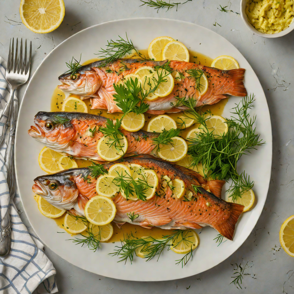 Cedar-Planked Trout with Lemon-Dill Butter