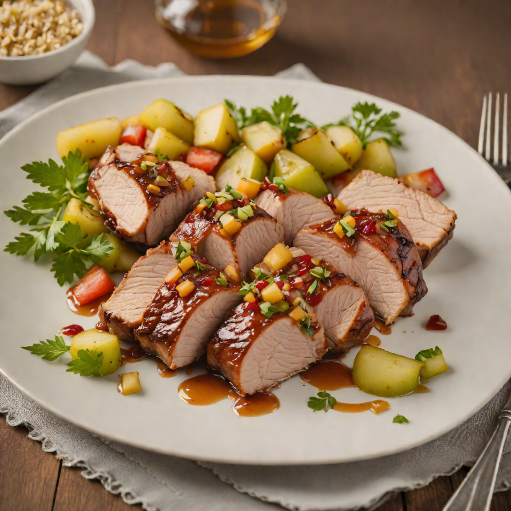 Maple-Glazed Roasted Pork Tenderloin with Northwoods Apple Relish