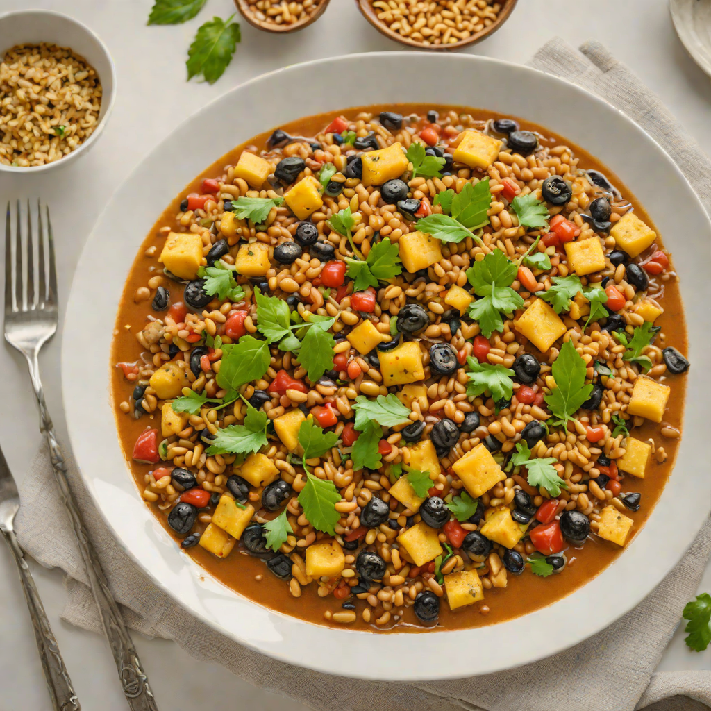 Plantain and Black-Eyed Pea Stew with Egusi