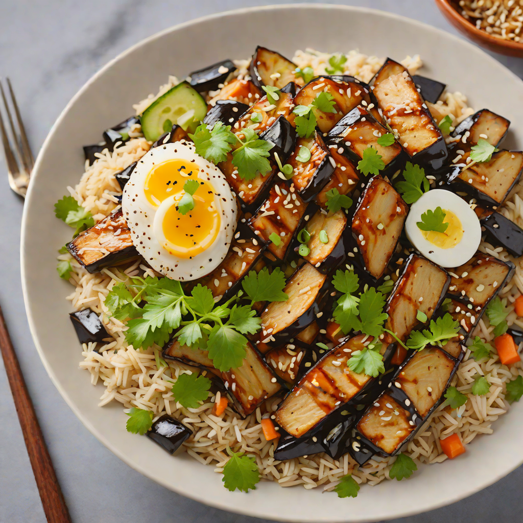 Interactive Miso-Glazed Eggplant Donburi
