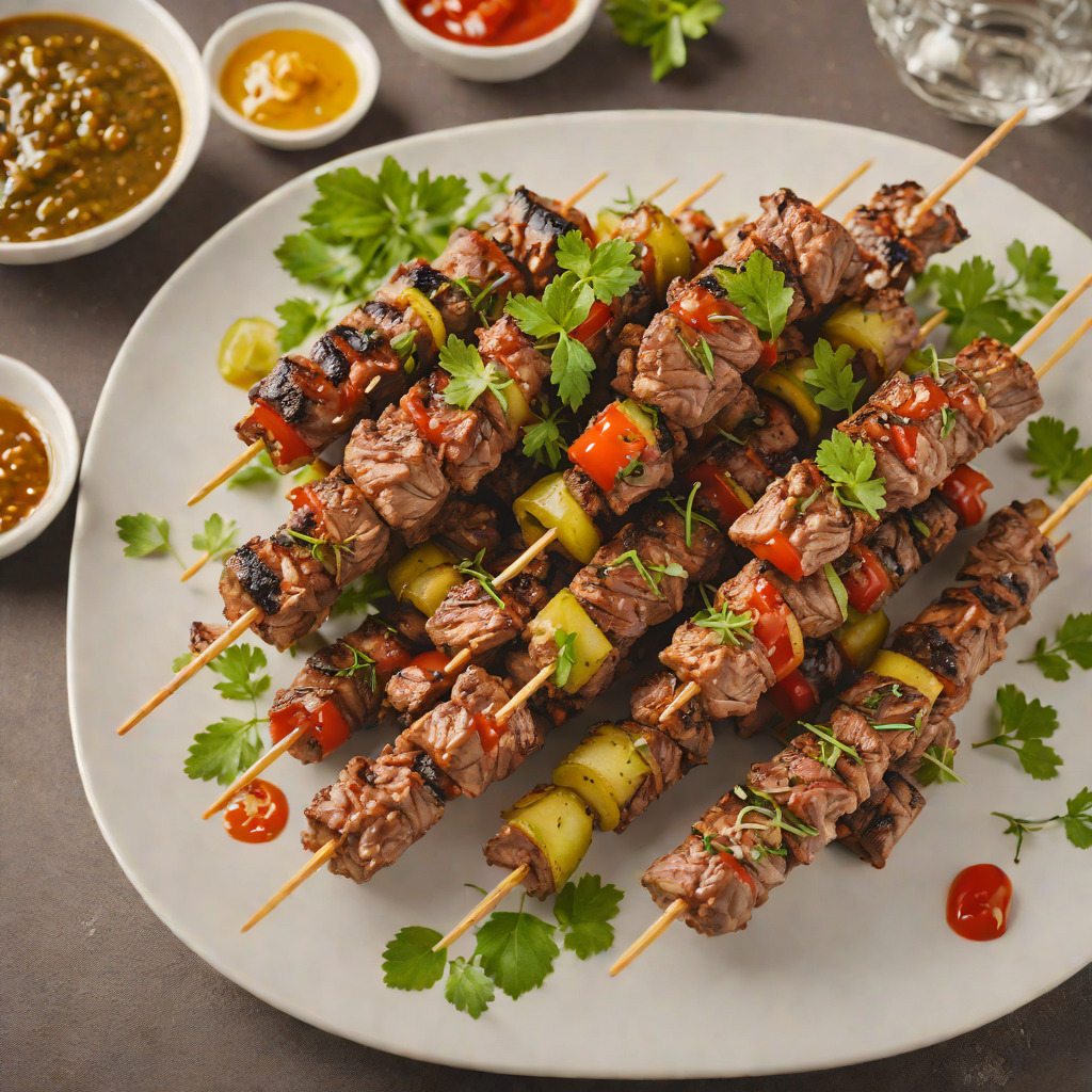 Rustic Greeley-Style Grilled Beef Skewers with Herb Marinade