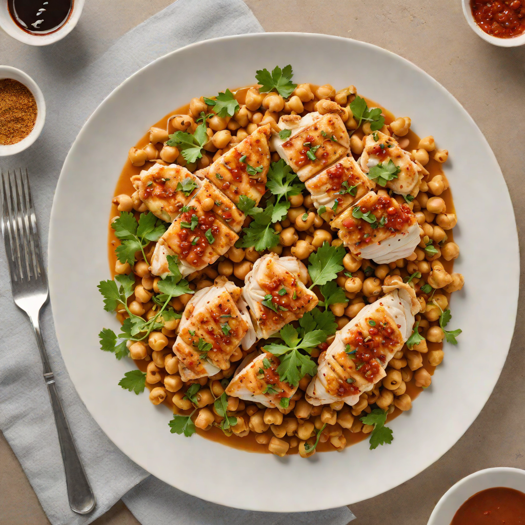 Sautéed Chicken with Hidden Harissa and Chickpeas