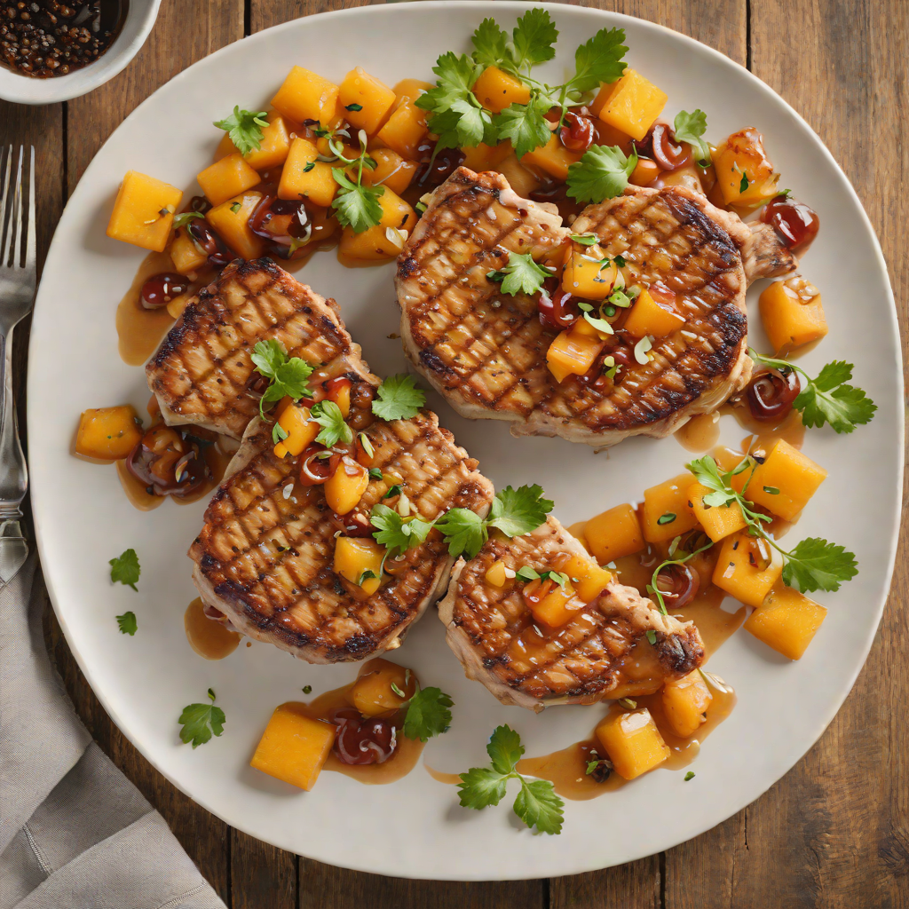 Pan-Seared Pork Chops with Colorado Peach Chutney
