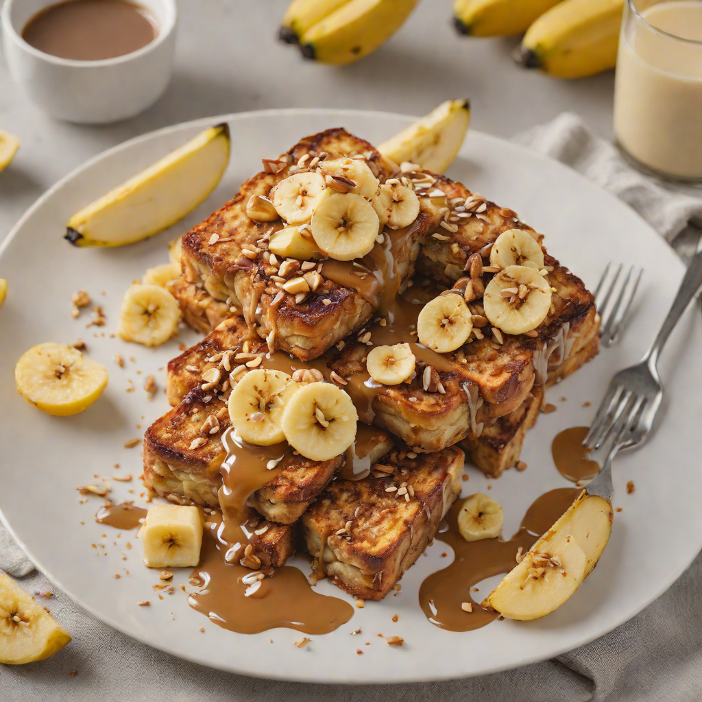 Aged Rum-Infused Banana Foster French Toast Bake
