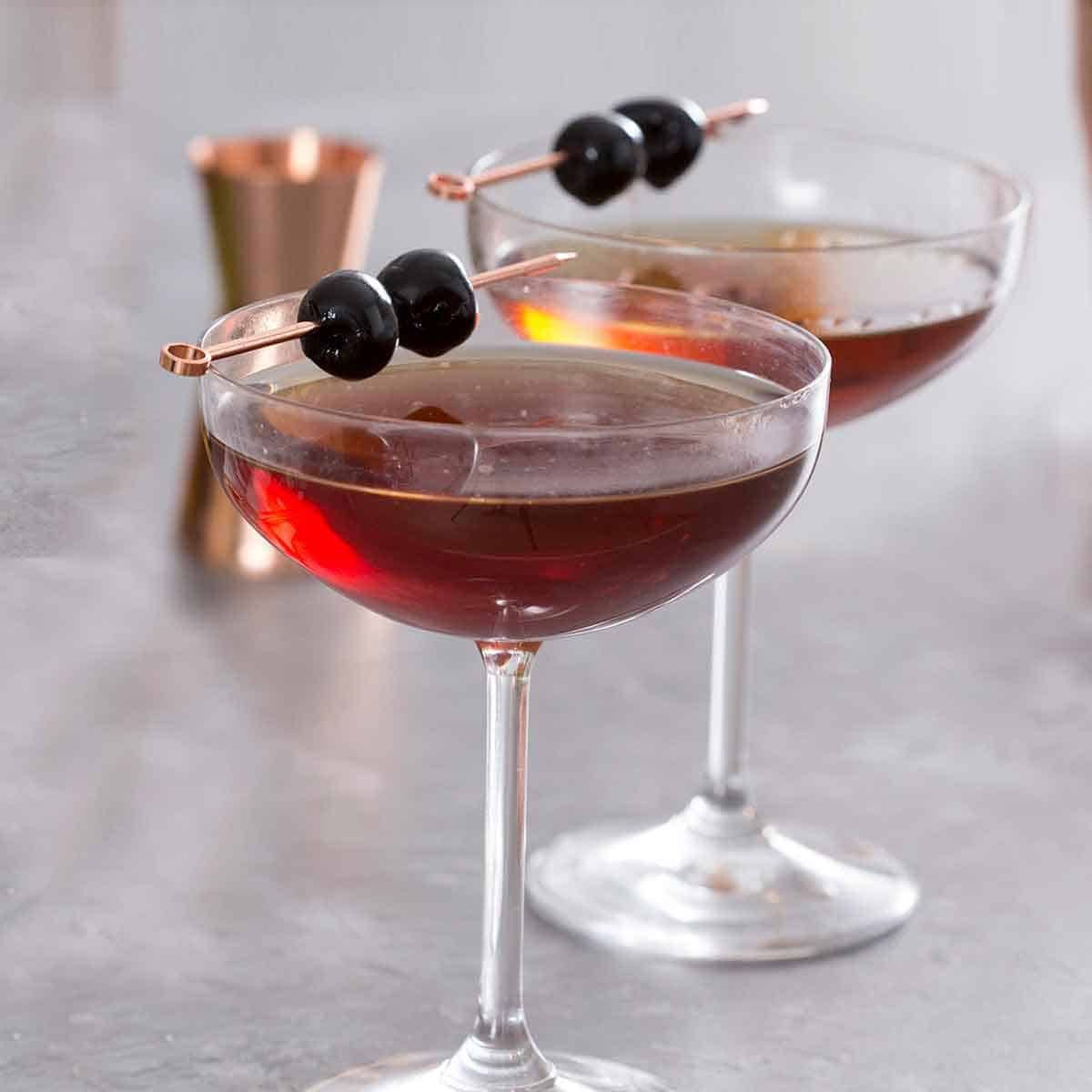 Stirred Scarlet Popular Manhattan