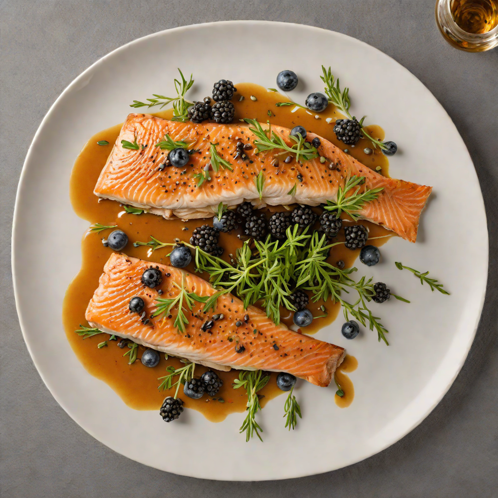 Pan-Seared Trout with Colorado Juniper Berry Glaze