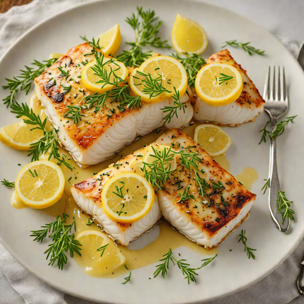 Pan-Roasted Lemon Thyme Cod with Garlic Butter