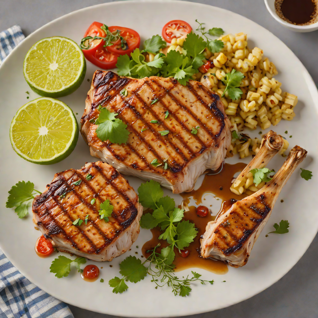 Honey-Lime Grilled Pork Chops with Southwestern Spice