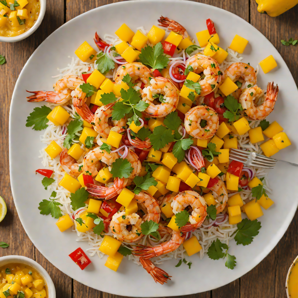 Smoked Paprika Coconut Shrimp Bowl with Mango Salsa