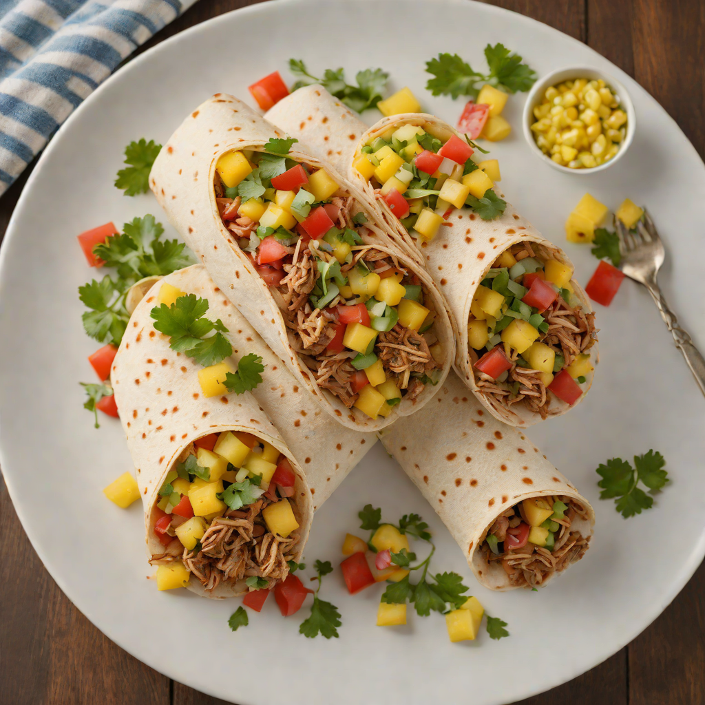 Tiki-Inspired Spiced Pork Burrito with Pineapple Salsa