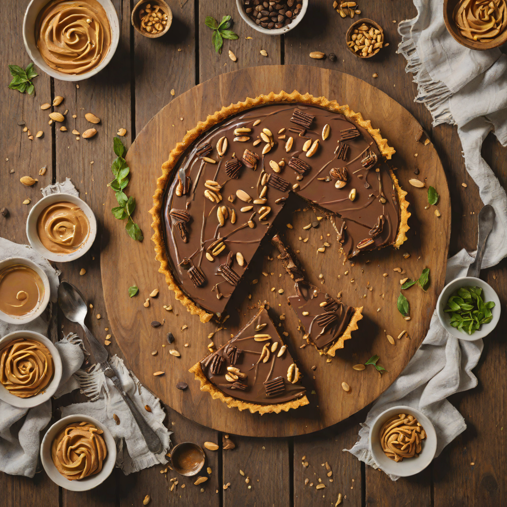 No-Bake Chilled Chocolate Peanut Butter Tart