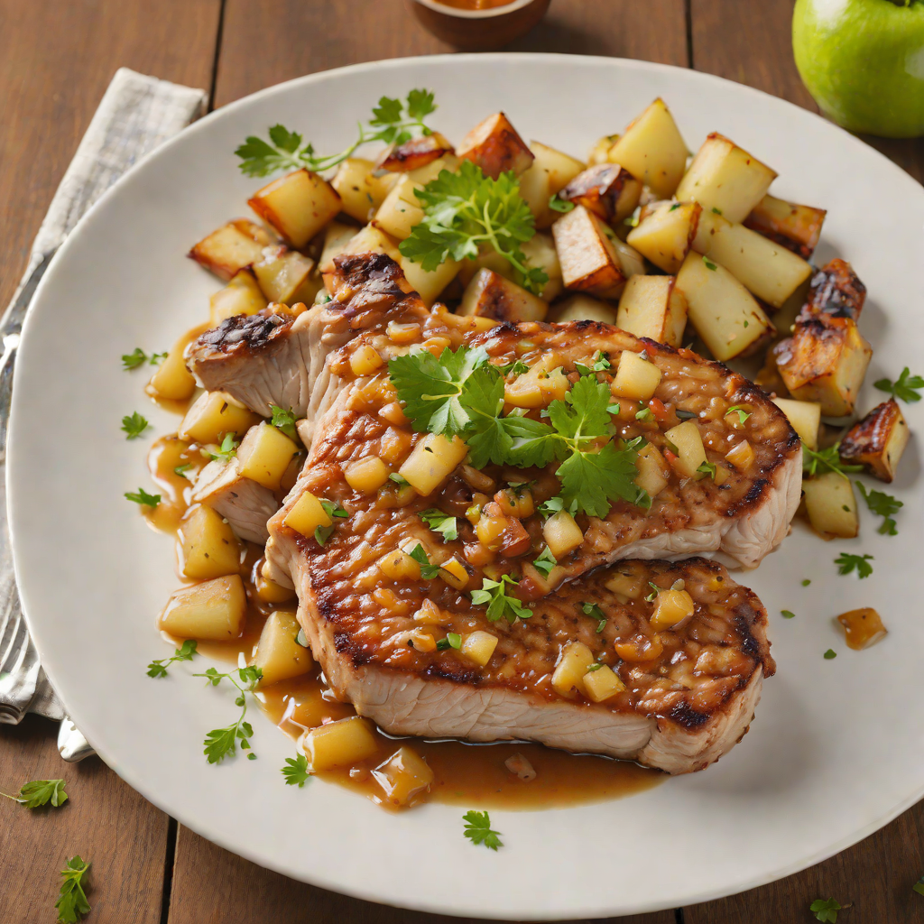 Pan-Roasted Pork Chops with Apple-Onion Chutney