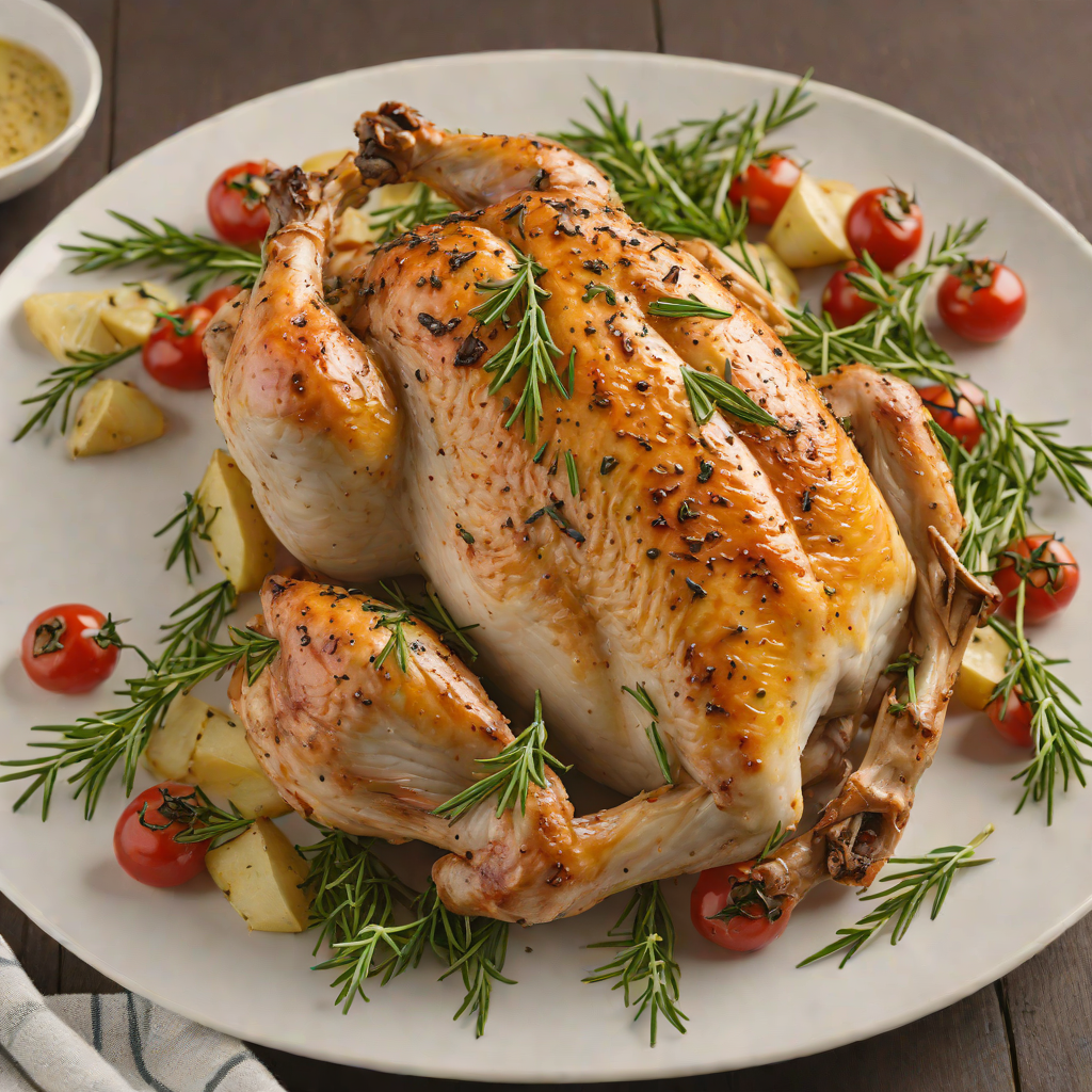 Italian Oven-Roasted Chicken with Rosemary and Garlic