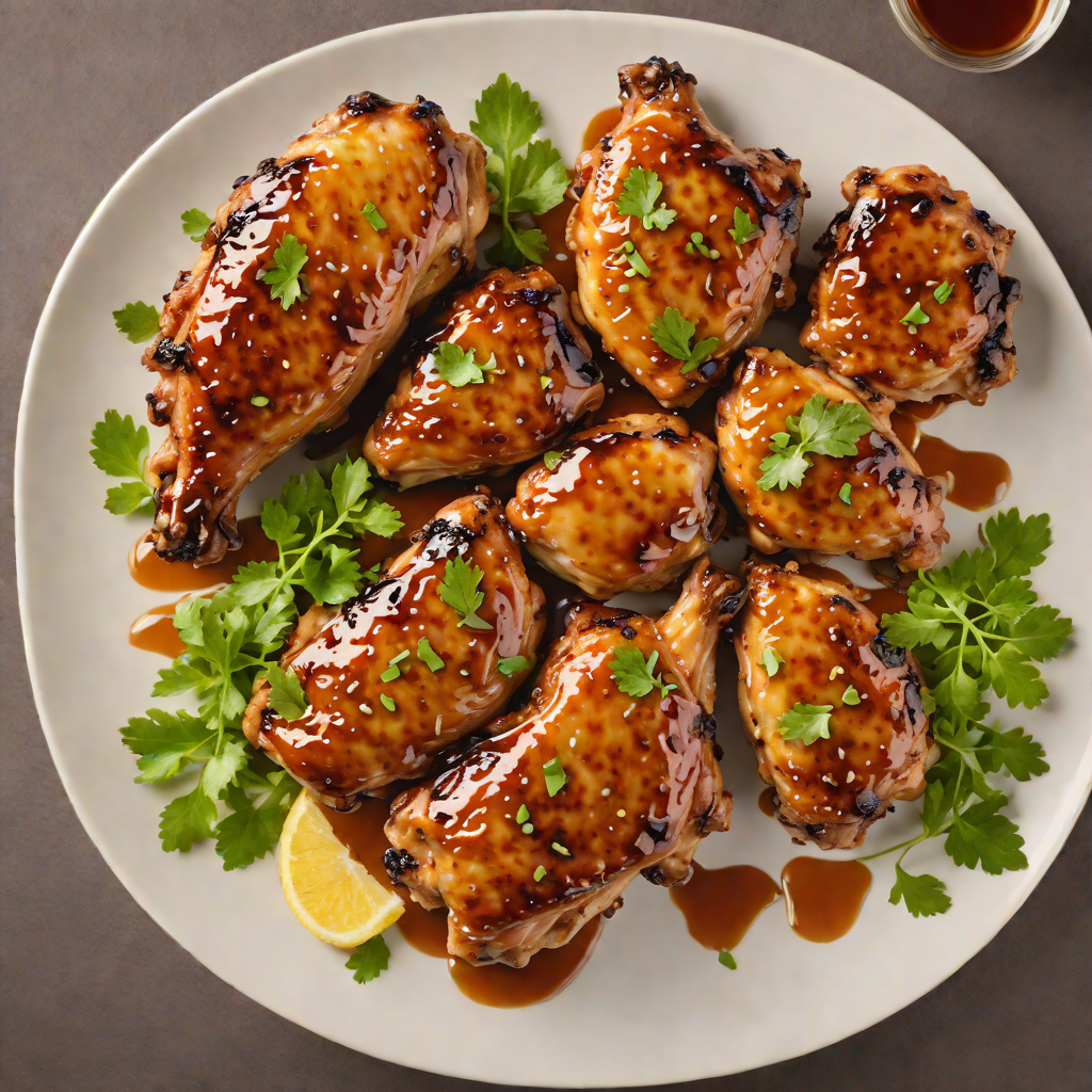 Grilled Half-Honey Glazed Chicken Thighs