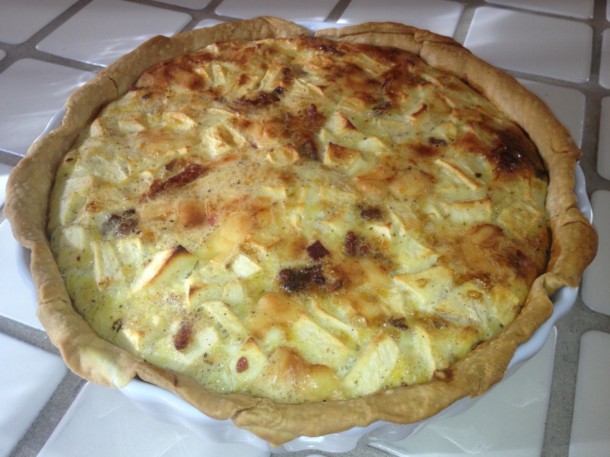 Aged Gouda and Herb Quiche
