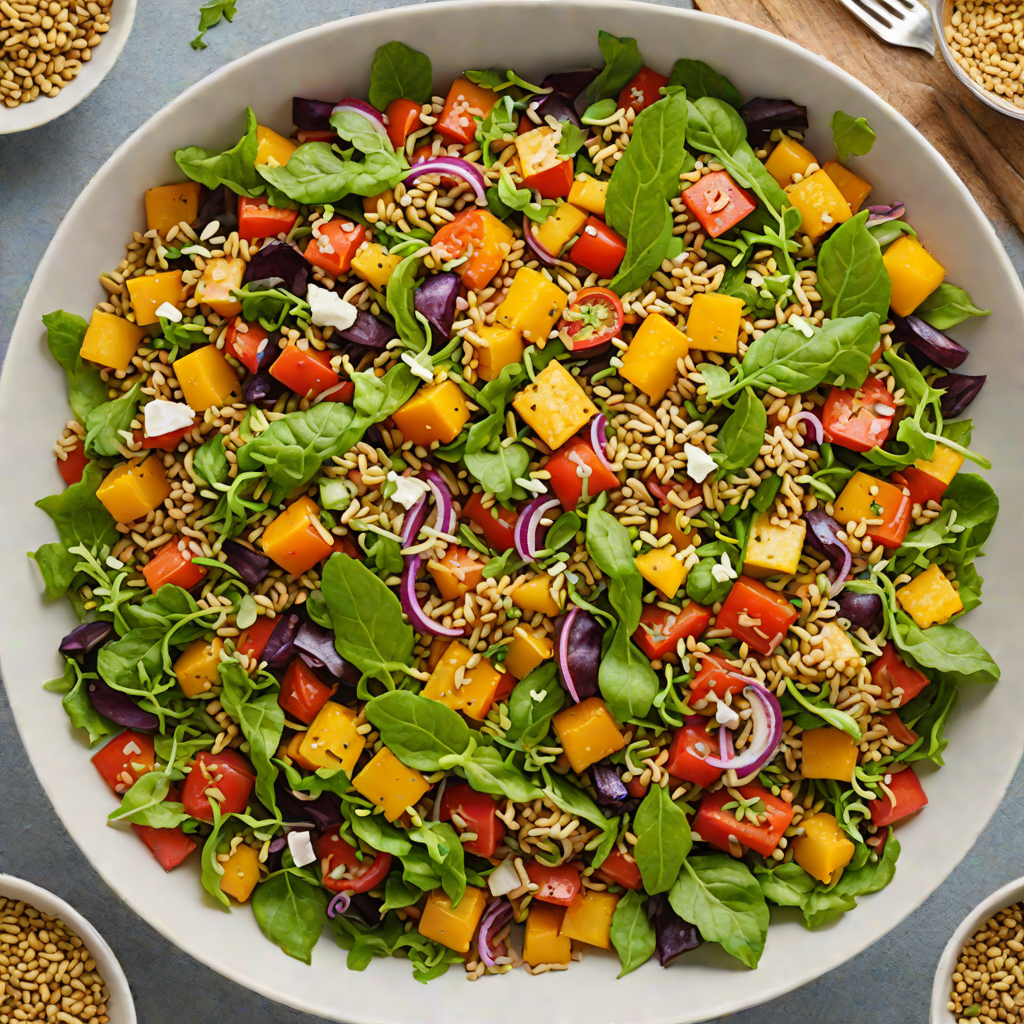 Half-and-Half Roasted Vegetable Quinoa Salad