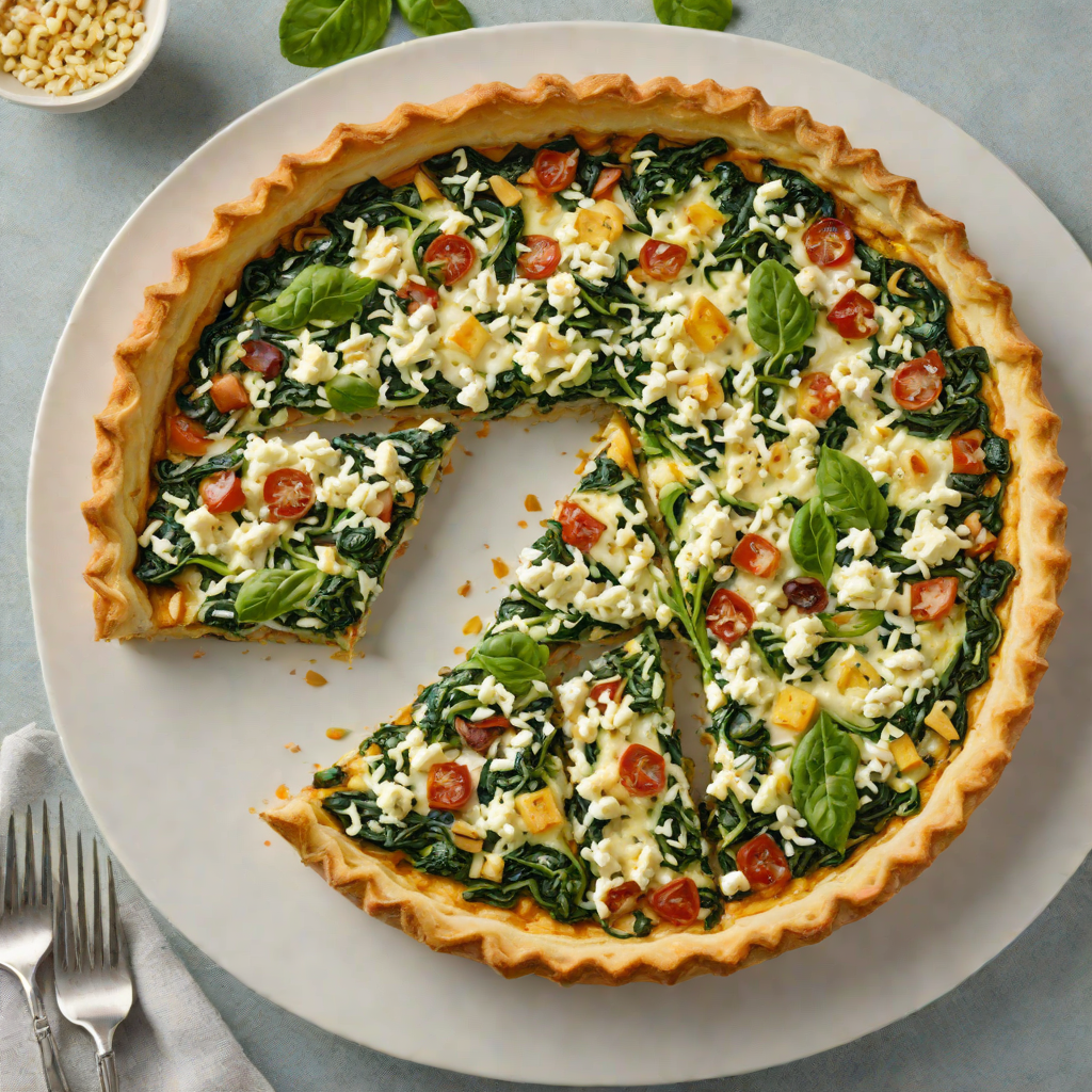 Half-Crust Spinach and Feta Savory Tart