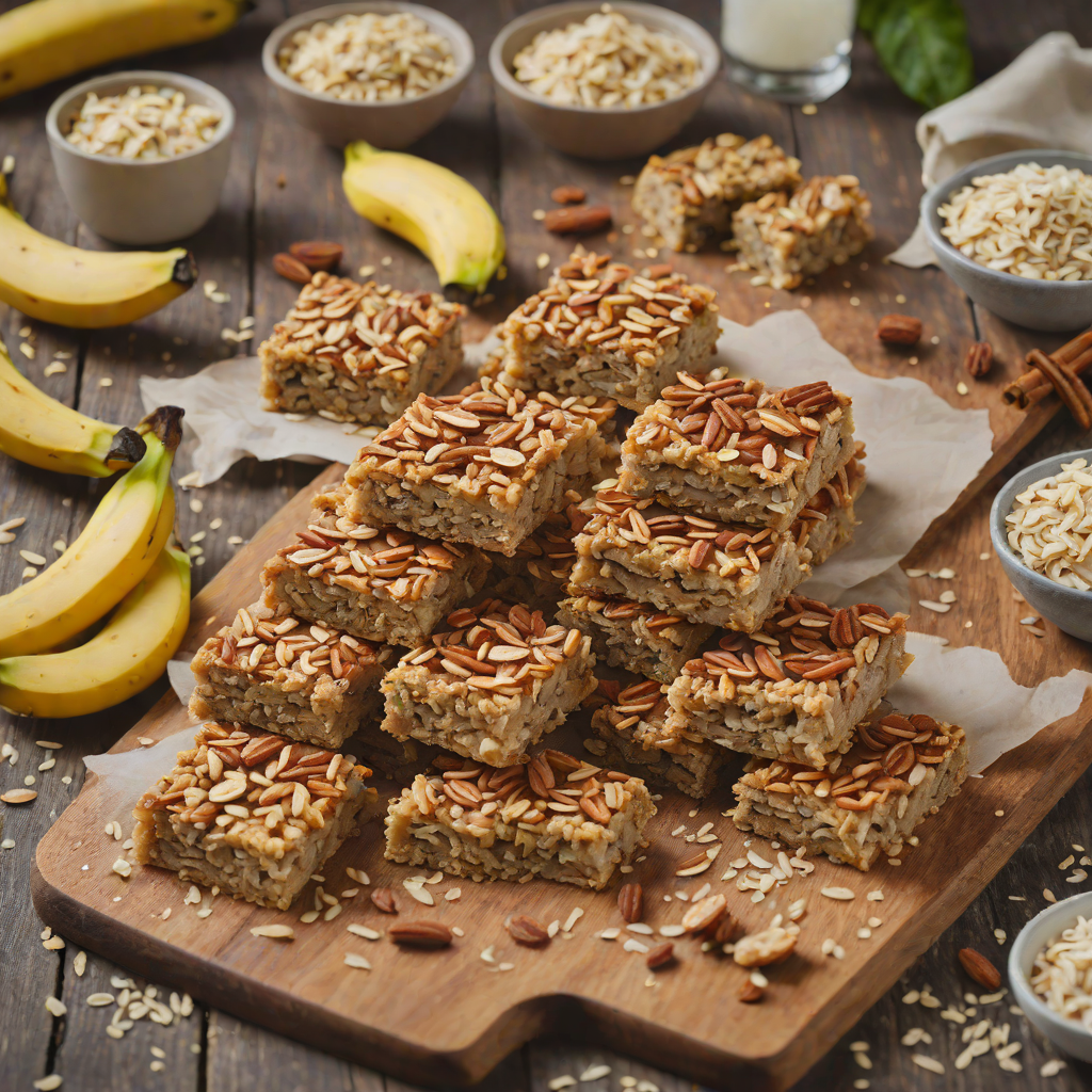 Oven-Roasted Banana Cinnamon Oat Bars