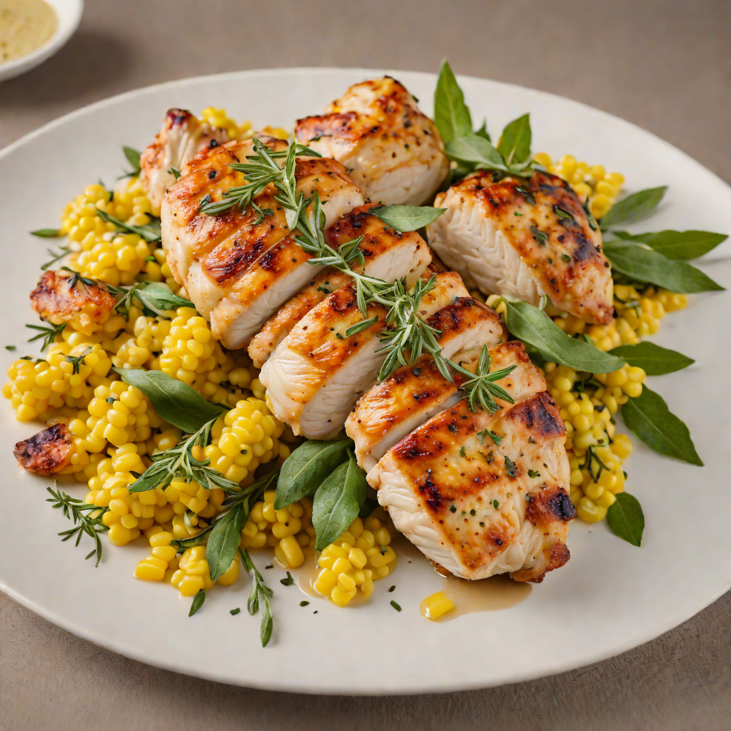 Pan-Seared Chicken with Colorado Sage and Sweet Corn