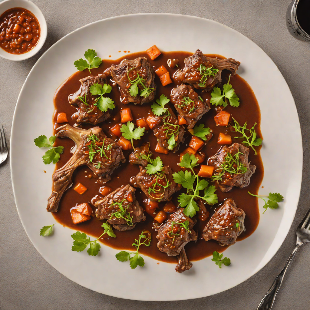 Slow-Cooked Lamb Tibs with Berbere and Red Wine Sauce