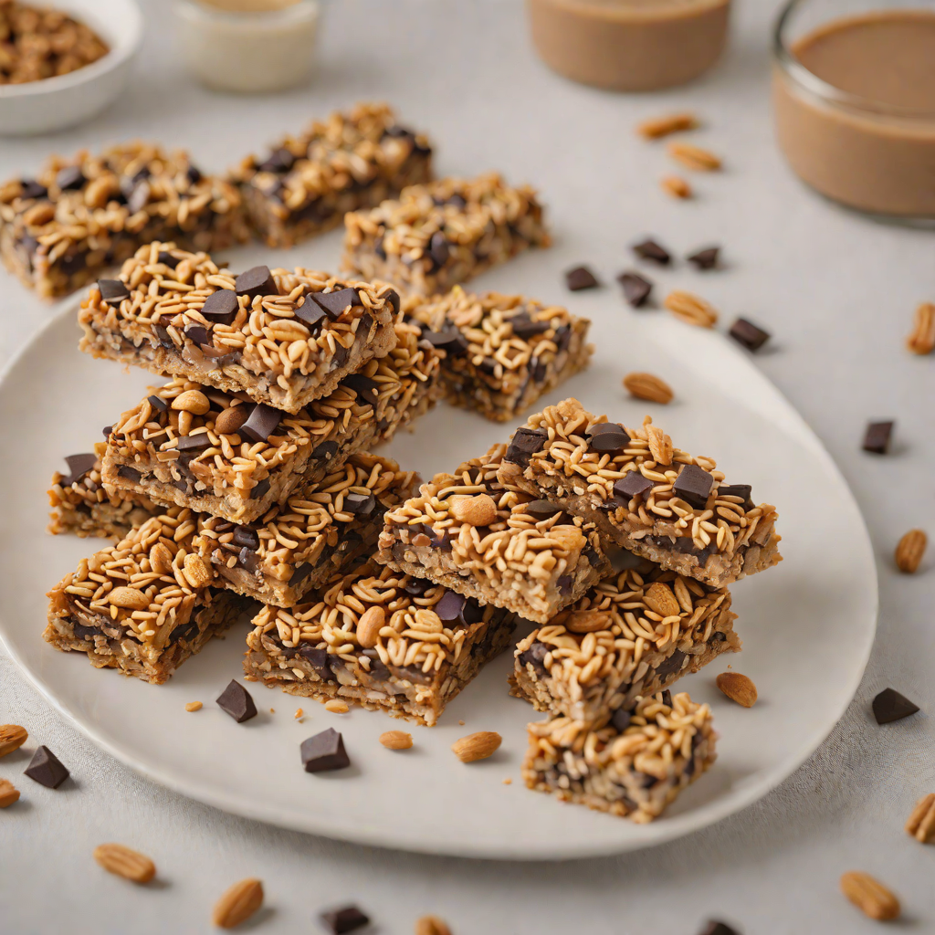 No-Bake Peanut Butter and Chocolate Granola Bars